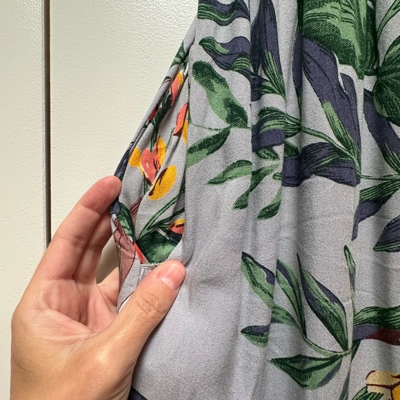 Patrons of Peace Gray Floral Maxi Dress - Picture 3 of 8